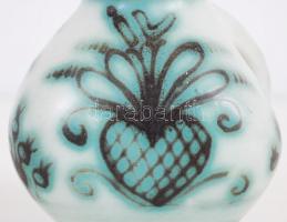 Dugós-füles kiöntő, mázas kerámia, jelzett Gorka Iparművészeti Vállalat, hibátlan, népies díszítésse...