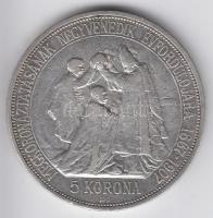 1907KB. 5K Ag "Koronázási évforduló" T:3
