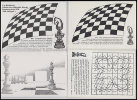 10 db modern sakkmotívum képeslap / 10 modern Chess cards