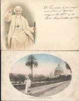 27 db vallási téma 1900-tól + néhány modern + 2 db II. János Pált ábrázoló vatikáni aerogram