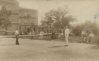 1916 Chita, POW camp, tennis court, photo