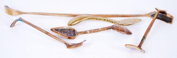 Bronz szobrászkellékek, mintázó eszközök /  Vintage bronze sculpture tools, 14,5-35cm