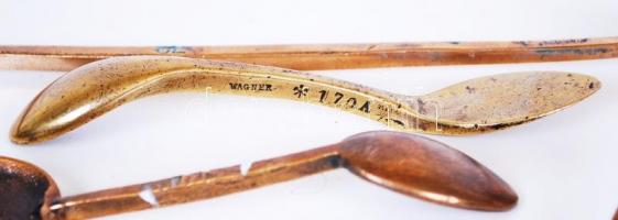 Bronz szobrászkellékek, mintázó eszközök / 
Vintage bronze sculpture tools, 14,5-35cm