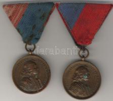 1938. "Felvidék felszabadulása-Rákóczi" bronz (2x) T:2/3