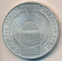 Ausztria 1975. 100Sch Ag "20 éves az Államszerződés" T:2 ph. Austria 1975. 100 Schilling Ag "20th Anniversary - State Treaty" C:XF edge error