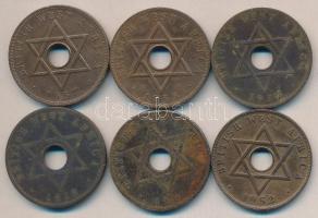 Britt Nyugat-Afrika 1919-1958. 1P (6x) klf évszám T:vegyes
British West Africa 1919-1958. 1 Penny (6...