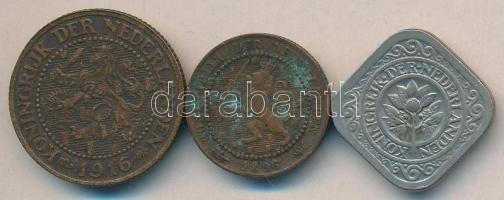 Hollandia 1896. 1c + 1916. 2-1/2c + 1923. 5c T:vegyes
Netherlands 1896. 1 Cent + 1916. 2-1/2 Cents +...