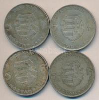 1947. 5Ft Ag "Kossuth" (4x) T:vegyes