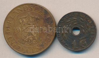 Holland Kelet-India 1945. 1c + 2-1/2c T:3 Netherlands East Indies 1945. 1 Cent + 2-1/2 Cents C:F