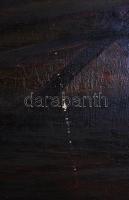 Orbán Valéria: A présházban. Olaj, farost, jelzett, apró foltokkal, keretben 86×77 cm