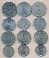India 1979-1988. 12db klf forgalmi érme T:vegyes
India 1979-1988. 12 pices of different coins C:mixe...