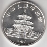 Kína 1990. 10Y Ag "Panda" (1oz/0.999) T:PP tanúsítvánnyal
China 1990. 10 Yuan Ag "Pan...