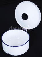 Zománcozott köpőcsésze / 
Enamelled spittoon, 15x6cm