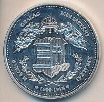 DN "Magyarország Keresztény Királyai / I. Mátyás 1458-1490" Ag emlékérem, (20g/0.333/38,61...