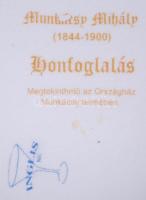 Matricás sörös kupa, Munkácsy Honfoglalás című képével, jelzett Inglis, hibátlan /
Beer pitcher  13 ...