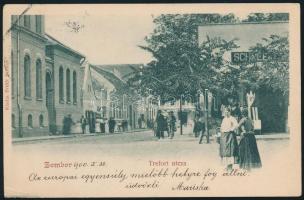 Zombor Trefort street, the shop of Schneeberger (?)