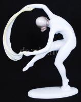 Herendi táncoló nő, kézzel festett, jelzett, hibátlan, / Herend chinaware dancing women 23×18 cm