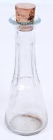 cca 1940 Kocsmai pálinkásüveg /  Vintage pálinka bottle, 5cl, 14cm