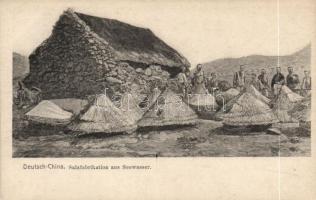 German colonial territory, salt production from seawater