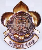 Hungária cserkészcsapat réz sapkajelvénye /  Scout cap badge