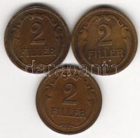 1928. 2f T:2, 1929. 2f T:2, 1931. 2f T:3