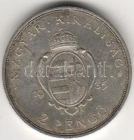 1935. "Pázmány" 2P ezüst T:2