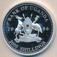 Uganda 2006. 2000Sh Ag "A labdarúgás halhatatlanjainak csarnoka - Anglia 1970-es évek / Kevin K...