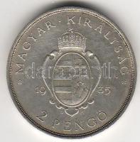 1935. "Pázmány" 2P ezüst T:2
