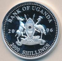 Uganda 2006. 2000Sh Ag "A labdarúgás halhatatlanjainak csarnoka - Olaszország 1980-as évek / Cl...