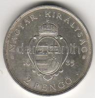 1935. "Pázmány" 2P ezüst T:2