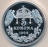 DN "Királyi koronák / II. András 5 korona" Ag(999) emlékérem, (20g/38,61mm) T:PP Tanúsítvá...