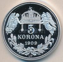 DN "Királyi koronák / I. Károly Róbert 5 korona" Ag(999) emlékérem, (20g/38,61mm) T:PP Tan...