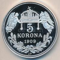 DN "Királyi koronák / 1909 5K - Imre (köriratban Henricus)" Ag emlékérem (20g/0.999/38,61m...