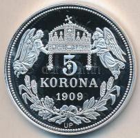 DN "Királyi koronák / 1909 5K - Rudolf" Ag emlékérem (20g/0.999/38,61mm) T:PP Csak 2000db,...