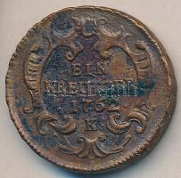 Ausztria/magyar verdejel 1762K 1Kr "Mária Terézia" T:2
