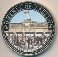 Libéria 2001. 10$ "Szabadság pillanatai-A berlini fal lerombolása 1989." multicolor T:PP Liberia 2001. 10 Dollars "Moments of Freedom-Fall of the berlin wall 1989." multicolor C:PP