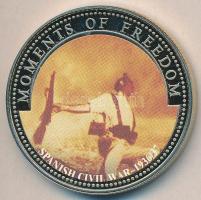 Libéria 2001. 10$ "Szabadság pillanatai-Spanyol polgárháború 1936/37" multicolor T:PP Liberia 2001. 10$ "Moments of Freedom-Spanish Civil War 1936/37" multicolor C:PP