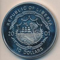 Libéria 2001. 10$ "Szabadság pillanatai-Spartacus rabszolgafelkelés Kr.e. 73-71" multicolo...