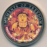 Libéria 2001. 10$ "Szabadság pillanatai-A lélek szabadsága i.e. 560-479." multicolor T:PP Liberia 2001. 10 Dollars "Moments of Freedom-Freedom of Mind - Buddha 560-479 BC" multicolor C:PP