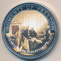 Libéria 2001. 10$ "Szabadság pillanatai-Függetlenségi Nyilatkozat 1776" multicolor T:PP Liberia 2001. 10 Dollars "Moments of Freedom-Declaration of Independence 1776" multicolor C:PP