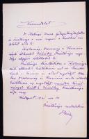 cca1930/1945 Útlevélügyi iratok: Dr. Hetényi Imre főkapitányhelyettes nevében megírt közrendelet, és...