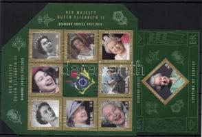 60th anniversary of the coronation of II. Queen Elizabeth set + mini sheet + block II. Erzsébet kirá...