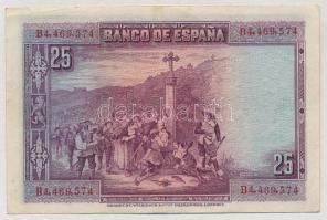 Spanyolország 1928. 25P T:II-
Spain 1928. 25 Pesetas C:VF