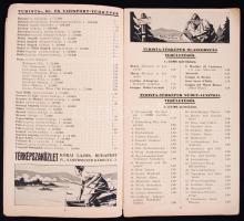 1938 Kókai Lajos térképszaküzlete, reklámos katalógus árjegyzékkel, statisztikai adatokkal