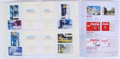 1991-1993 és 1994. évben kiadott telefonkártyáiról 2 db katalógus színes képekkel, új állapotban