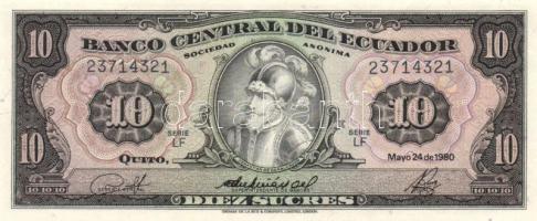 Ecuador 1980. 10S + 1988. 50S T:I Ecuador 1980. 10 Sucres + 1988. 50 Sucres C:Unc