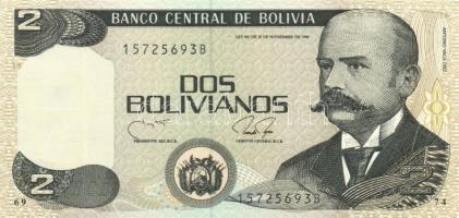 Bolívia 1986. 2B T:I + El Salvador 1978. 1C T:I Bolivia 1986. 1 Boliviano C:Unc + El Salvador 1978. 1 Colon C:Unc