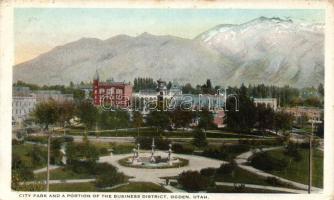 Ogden city park and a portion of the business district (small tear)