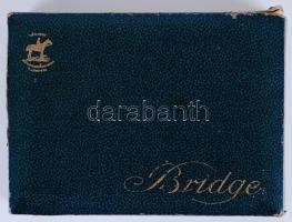 Cca 1930 Piatnik francia kártya két paklis, eredeti dobozában, 1 p. kártyabélyeggel