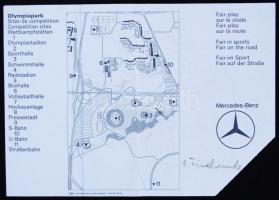 1972 München olimpiai futball belépőjegy, 11×15 /Olympic ticket